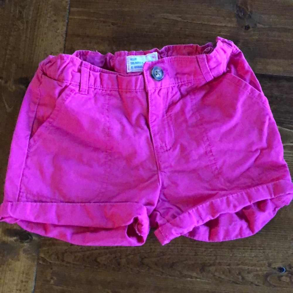 Girls dark pink shorts
